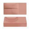 Clou Vale CL0340161R fontein 38x19cm zonder kraangat rechts mat roze keramiek