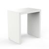 Decor Walther Brownie 0942950 BROWNIE SIDE krukje kunstleder wit
