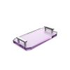Decor Walther Crystal 0942480 KR TAB tray violet crystal/ chroom