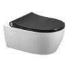Pressalit Sway D 934001-BL6999 toiletzitting met deksel zwart