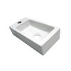 San4U 2512035 One Pack Mini-Block (links) fonteinset wit keramiek/ chroom
