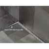 Blanke Aqua Keil 7542856080L afschotprofiel douchevloer 980x8x24 links mat zwart