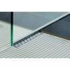 Blanke Aqua Keil Glas 1932856148R glas afsluitprofiel 1480x42mm rechts mat zwart