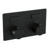 Brauer Edition 5-S-176 thermostatische inbouw regendouche met drukknoppen SET 65 mat zwart