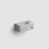 Clou InBe IB03710300201R fontein 43cm met handdoekhouder grijs Microrazzo beton
