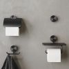 Geesa Opal Brushed Metal Black 917245-09 handdoekhaak groot zwart metaal geborsteld