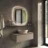 Phantom Mirrors Serie 006 006.100.100 Deens ovale LED spiegel, 100x100 cm met directe en indirecte led rondom