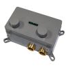 Brauer Carving 5-NG-205 thermostatische inbouw regendouche met drukknoppen SET 70 RVS geborsteld PVD