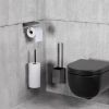 Clou Fold CL/09.04041.84 toiletborstelgarnituur wand gunmetal geborsteld PVD