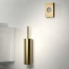 Geesa Nemox Brushed Gold 916511-07 toiletborstelhouder (witte borstelkop) goud geborsteld
