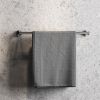 Geesa Nemox Brushed Metal Black 916507-09-60 wandhanddoekhouder 60cm zwart metaal geborsteld
