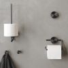 Geesa Opal Brushed Metal Black 917213-09 handdoekhaak klein zwart metaal geborsteld