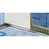 Blanke Aqua Keil Wand 8452840100R afsluitprofiel 980x10x24mm rechts RVS verchroomd