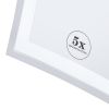 Geesa Mirror 911099 scheerspiegel 2-armig 5x vergrotend chroom