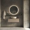Phantom Mirrors Serie 002 002.60.60 ronde LED spiegel, 60 cm met directe en indirecte led rondom