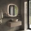 Phantom Mirrors Serie 006 006.100.100 Deens ovale LED spiegel, 100x100 cm met directe en indirecte led rondom