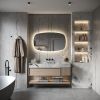 Phantom Mirrors Serie 007 007.100.65 Deens ovale LED spiegel, 100x65 cm met directe en indirecte led rondom
