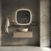 Phantom Mirrors Serie 006 006.100.100 Deens ovale LED spiegel, 100x100 cm met directe en indirecte led rondom