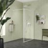 Geesa Frame 918854-02-630 planchet met handdoekrek en douchemand 63 cm chroom/ wit