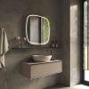 Phantom Mirrors Serie 006 006.100.100 Deens ovale LED spiegel, 100x100 cm met directe en indirecte led rondom