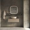 Phantom Mirrors Serie 006 006.100.100 Deens ovale LED spiegel, 100x100 cm met directe en indirecte led rondom