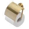 Geesa Nemox Brushed Gold 916508-07 toiletrolhouder met klep goud geborsteld