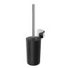 Geesa Topaz Chrome 917911-02-A toiletborstelhouder (zwarte borstelkop) chroom