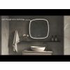 Phantom Mirrors Serie 006 006.100.100 Deens ovale LED spiegel, 100x100 cm met directe en indirecte led rondom