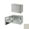 Inda MY Secret A80750CE inbouwnis met bekerhouder, zeepdispenser en spiegel 350x260mm mat cemento
