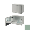 Inda MY Secret A80750GD inbouwnis met bekerhouder, zeepdispenser en spiegel 350x260mm mat giada
