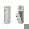 Inda MY Secret A8085BPT inbouwnis met toiletrolhouder en hygiënische douche190x660mm mat platino