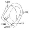 Pressalit Objecta D 172011-BQ6999 toiletzitting met deksel wit polygiene