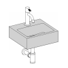 Clou Flush 1 CL0312010 keramiek fontein 28cm mat zwart
