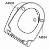 Pressalit Project 300 Pro 1194011-DH9999 toiletzitting met deksel wit