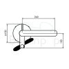 Clou Xo CL060400829 type 8 vrijstaande badkraan met handdouche chroom