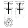 Clou Wash Me HIP01027 plug RVS geborsteld