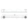 Decor Walther Basic 0531300 BA HTE50 handdoekhouder 50cm chroom