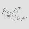 Geesa Nemox 651802 dubbele toiletrolhouder chroom