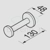 Geesa Nemox Stainless Steel 651205 reserverolhouder RVS geborsteld