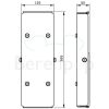 Handicare (Linido) LI2615300402 hoogte verstelplaat RVS gecoat wit