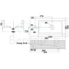 San4U 2512035 One Pack Mini-Block (links) fonteinset wit keramiek/ chroom