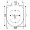 Villeroy en Boch (Omnia) Architectura 98M9C101 toiletzitting met deksel wit