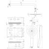 Brauer Edition 5-NG-168 thermostatische inbouw regendouche met drukknoppen SET 57 RVS geborsteld PVD
