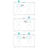 Brauer Edition 5-S-166 thermostatische inbouw regendouche met drukknoppen SET 55 mat zwart