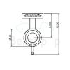 Clou Sjokker SJ092604501 zeepdispenser 100cc wand chroom (OUTLET)