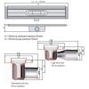 ACO ShowerDrain C 408714 douchegoot met vloerflens 58,5cm zijuitloop