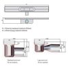 ACO ShowerDrain C 408739 douchegoot 98,5cm zijuitloop