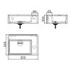 Clou New Flush 2 CL0313420 fontein 35x24cm aluite wit