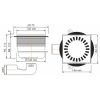 Easy Drain Aqua Brilliant AQUAB15X15 doucheput 15x15cm onder- en zijuitloop