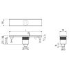 Easy Drain Multi Inbouwdeel EDMI700-O douchegoot 70cm onderuitloop (zonder rooster)